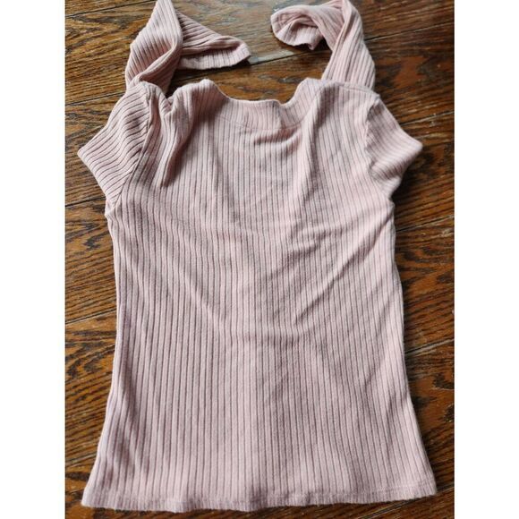 Reformation Gellar ribbed pink  Top sz Small - Picture 4 of 4